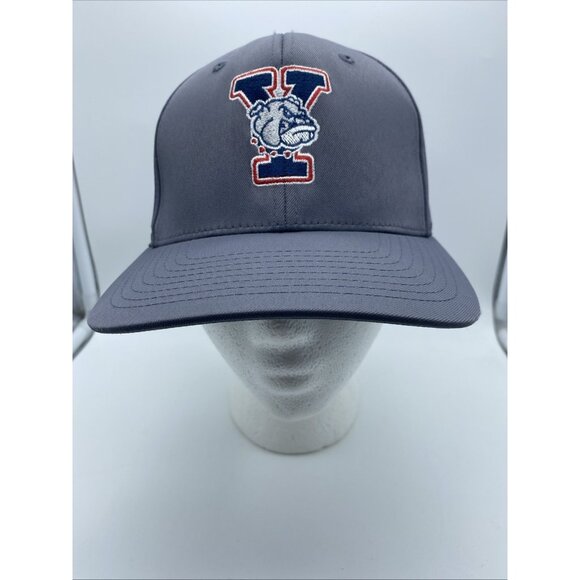 Yale Bulldogs Gray Cap Hat Flex-Fit S-M Stretch 476F NCAA Pacific Headwear - Picture 1 of 9